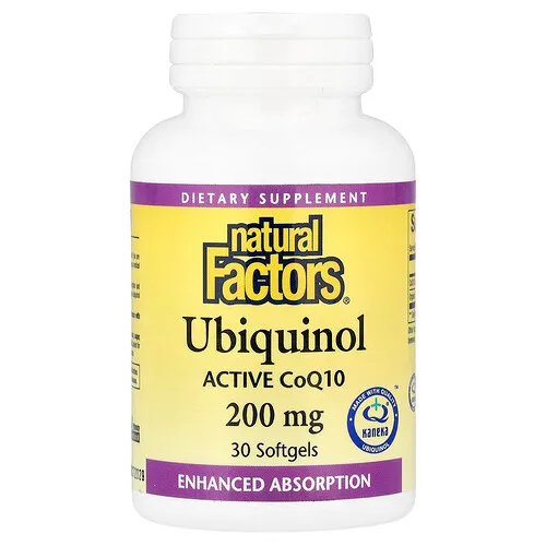 Natural Factors, Ubiquinol, 30 cápsulas blandas