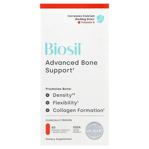 Biosil, Refuerzo óseo avanzado, 60 cápsulas originales