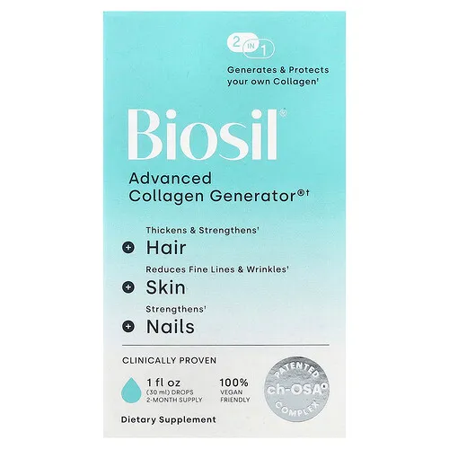 Biosil, Advanced Collagen Generator, Suplemento generador de colágeno avanzado, 30 ml (1 oz. líq.)