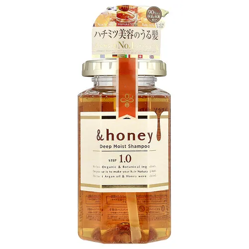&honey, Champú de humectación profunda, Miel de peonía búlgara, 440 ml (14,9 oz. líq.)