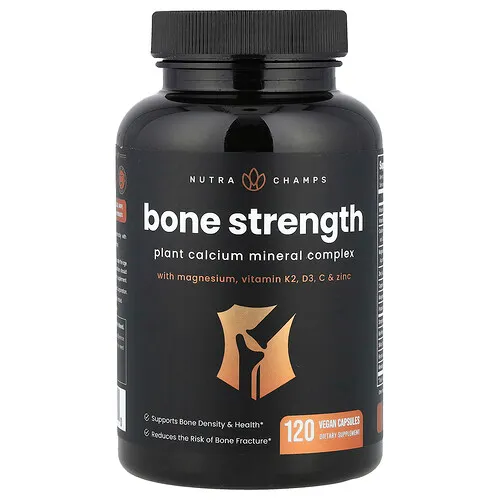 NutraChamps, Bone Strength, 120 cápsulas veganas