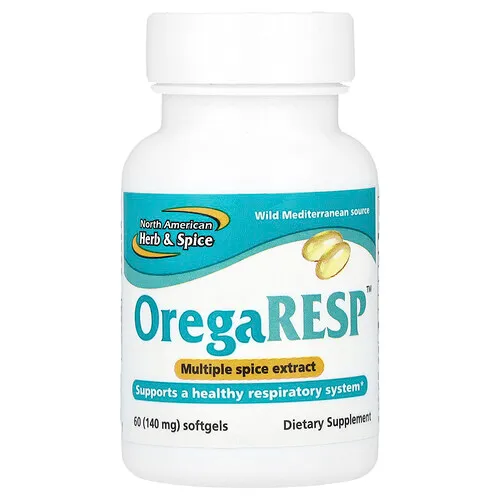 North American Herb & Spice, OregaResp™, 60 cápsulas blandas