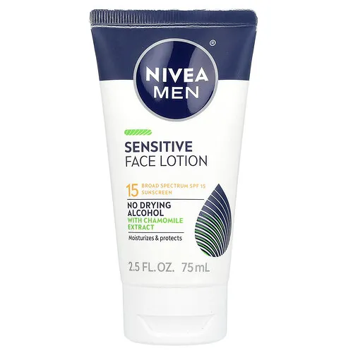 Nivea, Hombres, Loción para el rostro sensible, FPS 15, 75 ml (2,5 oz. líq.)