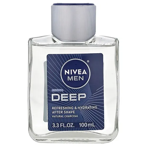 Nivea, Para hombres, After Shave profundo, refrescante e hidratante, Vainilla y bourbon, 100 ml (3,3 oz. líq.)