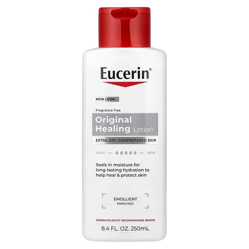 Eucerin, Loción reparadora original, Piel extraseca y comprometida, Sin fragancia, 250 ml (8,4 oz. líq.)