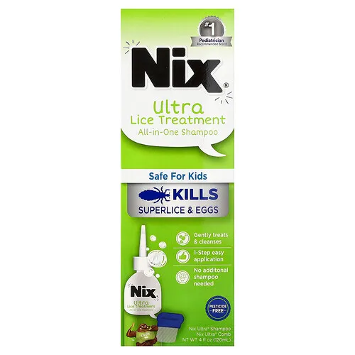 Nix, Champú ultratratamiento contra los piojos todo en uno, 1 kit