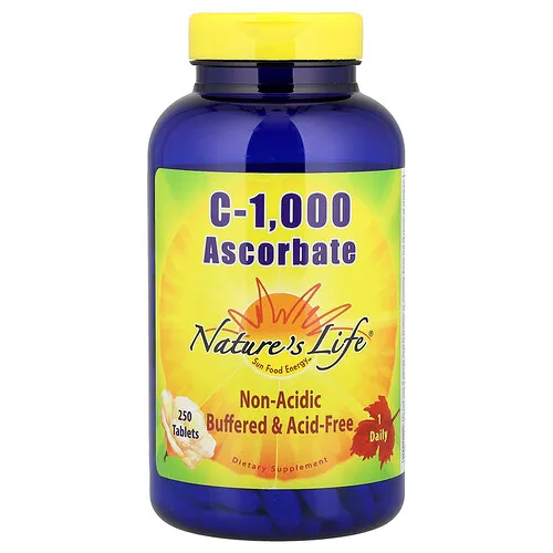 Nature's Life, Ascorbato C-1000`` 250 comprimidos