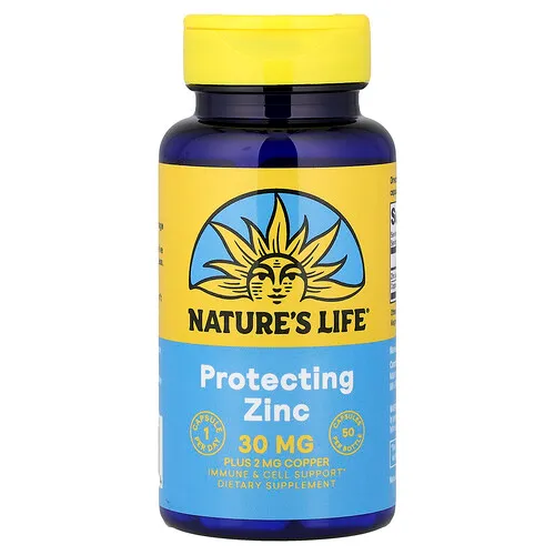 Nature's Life, Zinc protector, 50 cápsulas