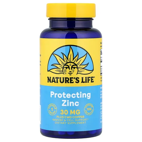 Nature's Life, Zinc protector, 100 cápsulas