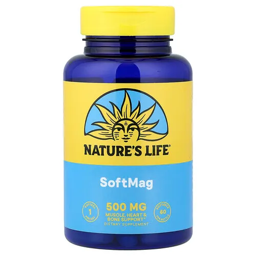 Nature's Life, SoftMag, 500 mg, 60 cápsulas blandas