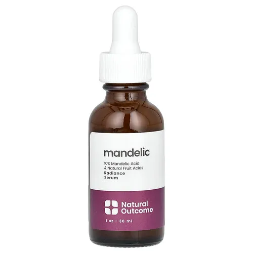 Natural Outcome, Mandelic, Sérum radiante, Sin fragancia, 30 ml (1 oz)
