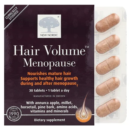 New Nordic, Menopausia Hair Volume™, 30 comprimidos