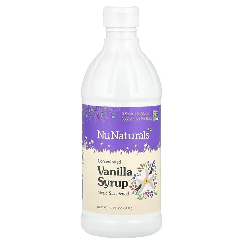 NuNaturals, Jarabe concentrado de vainilla, 0,47 l (16 oz. líq.)