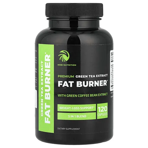Nobi Nutrition, Extracto de té verde prémium para quemar grasas, 120 cápsulas