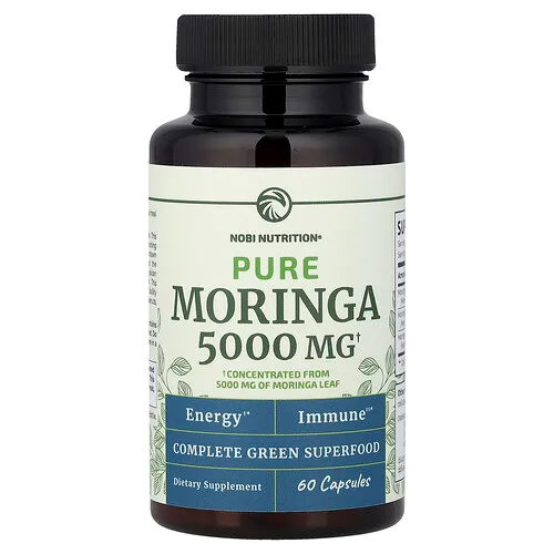 Nobi Nutrition, Moringa pura, 5000 mg, 60 cápsulas
