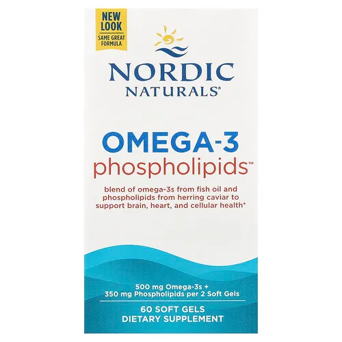 Nordic Naturals, Omega-3™ Phospholipids, Fosfolípidos omega-3, 60 cápsulas blandas