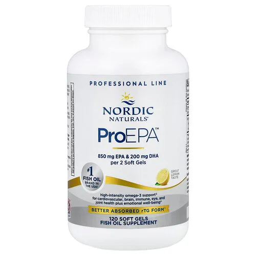 Nordic Naturals, ProEPA™, Limón, 120 cápsulas blandas