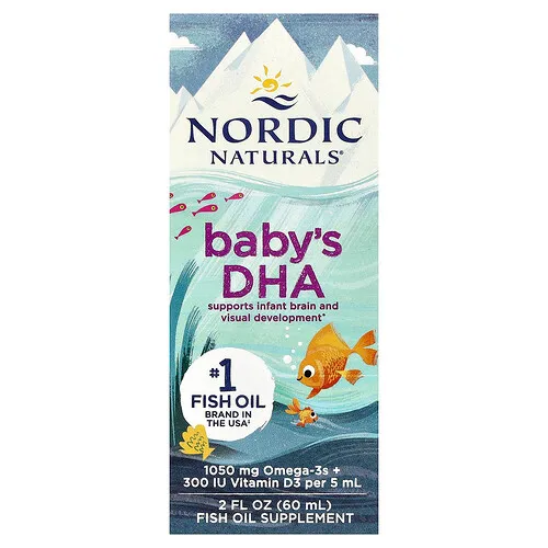 Nordic Naturals, DHA para bebés, 60 ml (2 oz. líq.)