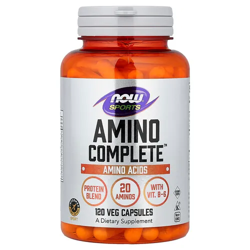 NOW Foods, Sports, Amino Complete™, 120 cápsulas vegetales