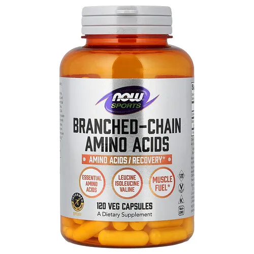 NOW Foods, Sports, Aminoácidos de cadena ramificada, 120 cápsulas vegetales (650 mg por cápsula)