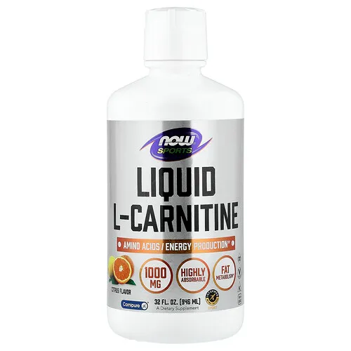 NOW Foods, Sports, L-carnitina líquida, Cítricos, 946 ml (32 oz. líq.)