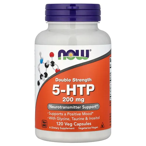 NOW Foods, 5-HTP con glicina, taurina e inositol, 120 cápsulas vegetales