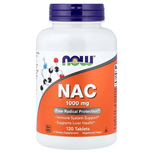 NOW Foods, NAC, Suplemento alimentario, 1000 mg, 120 comprimidos