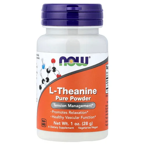 NOW Foods, L-teanina pura en polvo, 28 g (1 oz)