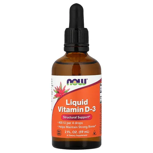 NOW Foods, Vitamina D3 líquida, 59 ml (2 oz. líq.)