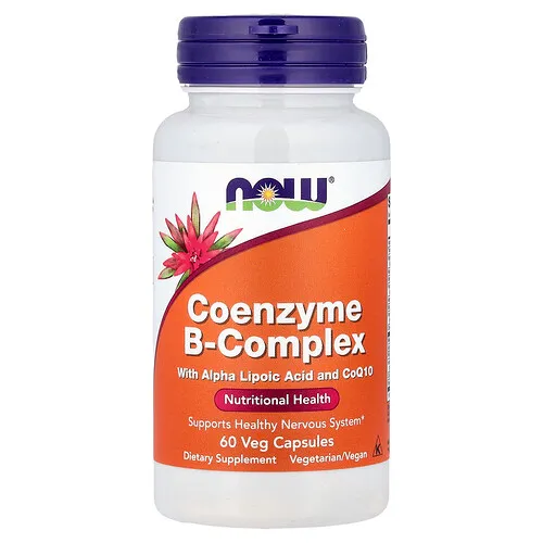 NOW Foods, Complejo B de coenzimas, 60 cápsulas vegetales