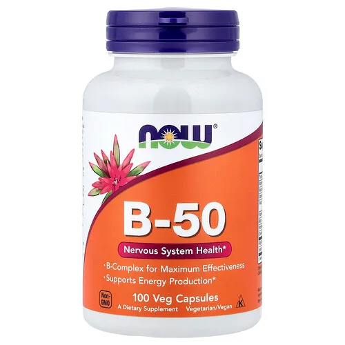 NOW Foods, B-50, 100 cápsulas vegetales