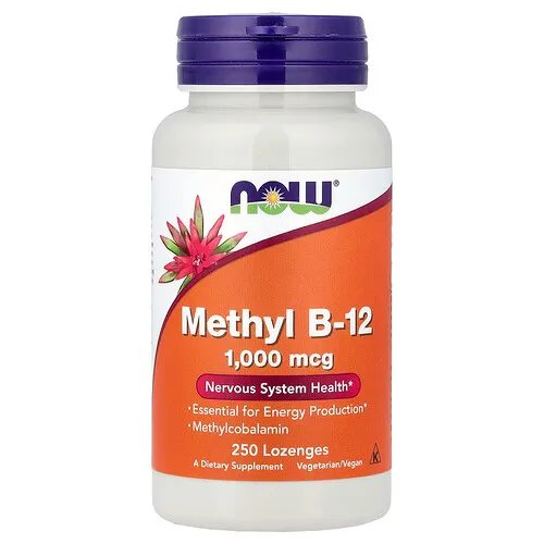 NOW Foods, Metil B12, 1000 mcg, 250 pastillas