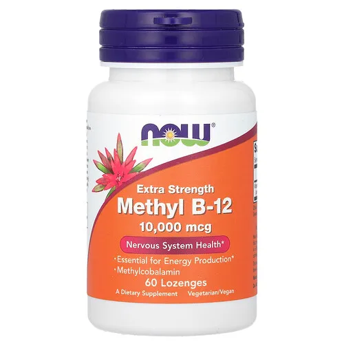 NOW Foods, Metil B12, 10.000 mcg, 60 pastillas