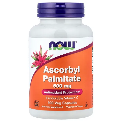NOW Foods, Palmitato de ascorbilo, 500 mg, 100 cápsulas vegetales