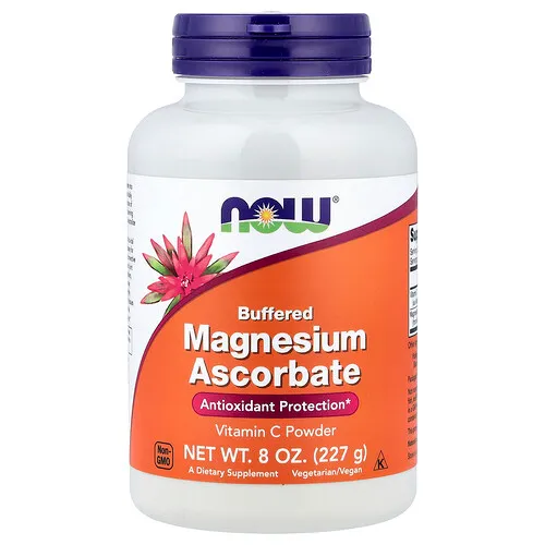 NOW Foods, Ascorbato de magnesio puro y atenuado, 8 oz (227 g)