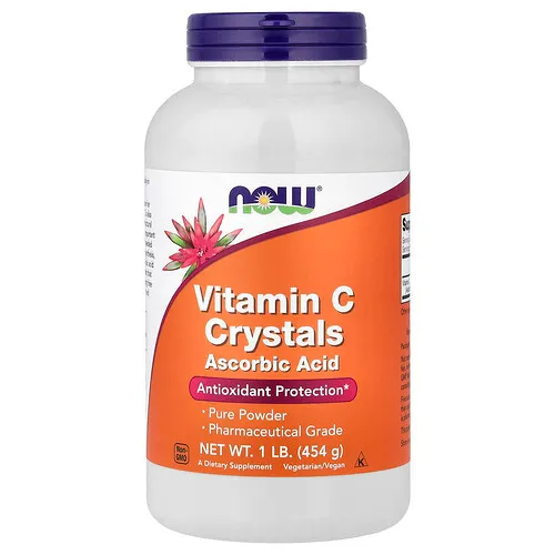 NOW Foods, Cristales de vitamina C`` 454 g (1 lb)