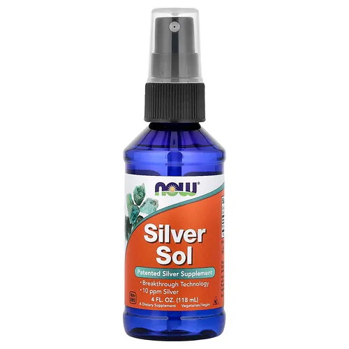 NOW Foods, Sol de plata, 118 ml (4 oz. líq.)