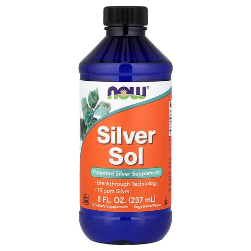 NOW Foods, Sol de plata, 237 ml (8 oz. líq.)