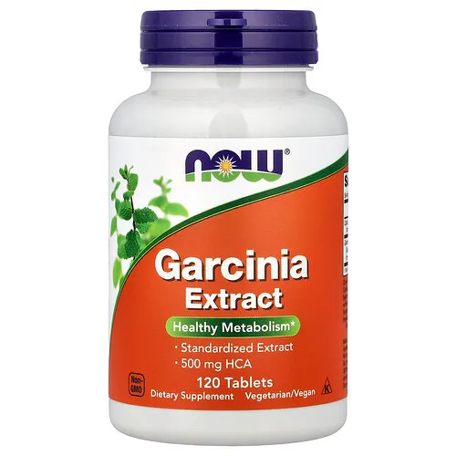 NOW Foods, Extracto de garcinia, 120 comprimidos
