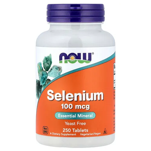 NOW Foods, Selenio, 100 mcg, 250 comprimidos