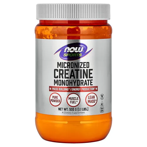 NOW Foods, Sports, monohidrato de creatina, micronizada, 1.1 lbs (500 g)