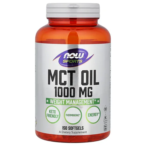 NOW Foods, Sports, Aceite de MCT, 1000 mg, 150 cápsulas blandas