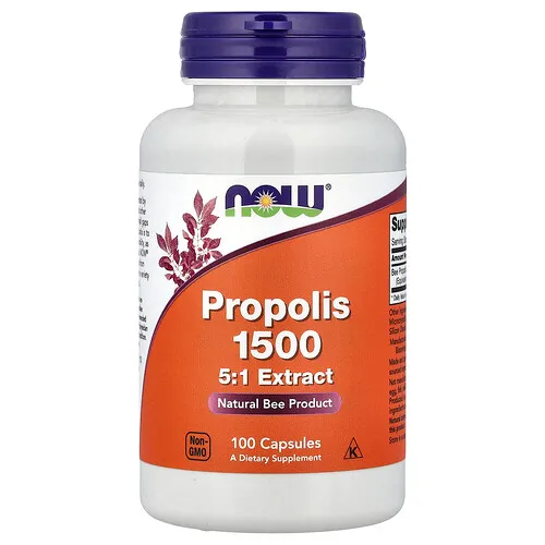 NOW Foods, Propóleo 1500, 300 mg, 100 cápsulas