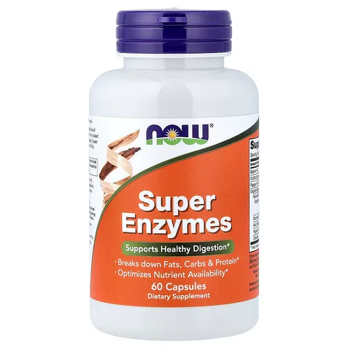 NOW Foods, Superenzimas, 60 cápsulas
