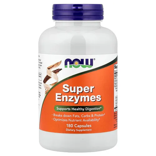 NOW Foods, Súper Enzimas, 180 cápsulas
