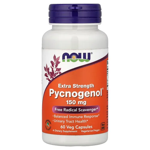 NOW Foods, Pycnogenol®, Suplemento neutralizador de radicales libres, 60 cápsulas vegetales