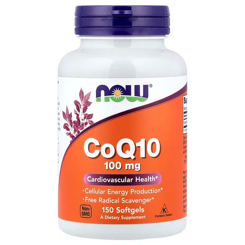 NOW Foods, CoQ10, 100 mg, 150 cápsulas blandas