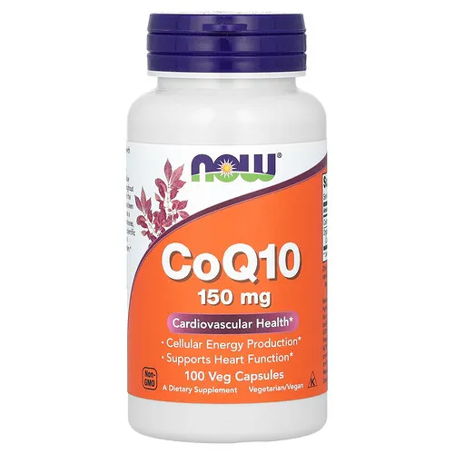 NOW Foods, CoQ10, 150 mg, 100 cápsulas vegetales