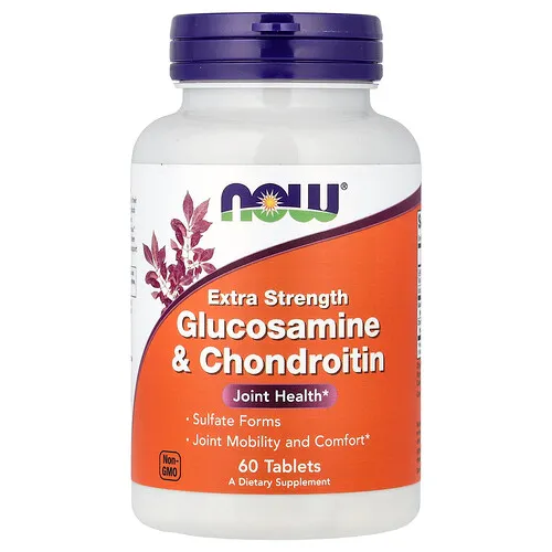 NOW Foods, Glucosamina y condroitina, 60 comprimidos