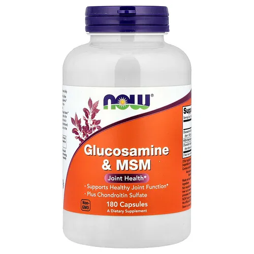 NOW Foods, Glucosamina y MSM, 180 cápsulas vegetales